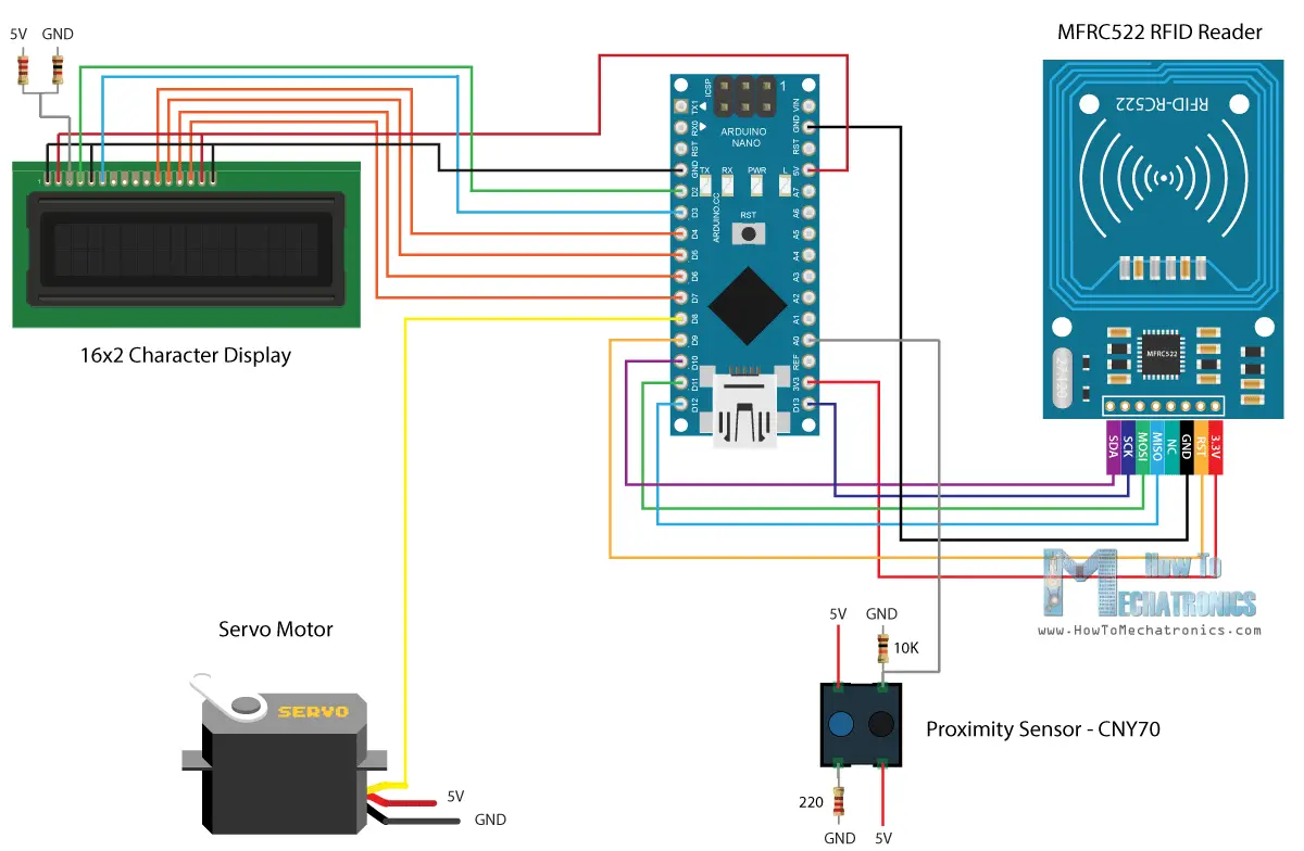 RFID Door Lock Circuit